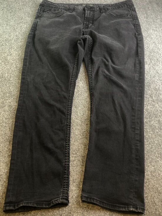Salvage Other - Salvage Jeans Mens 38x30 Black Riot Taper Athletic Stretch Embroidered MMA